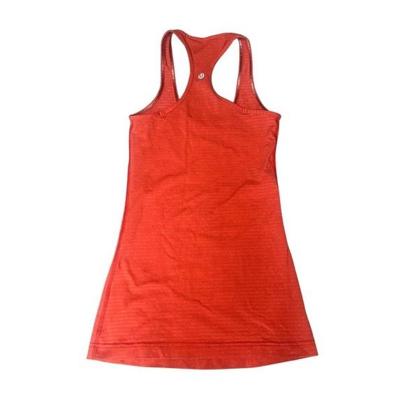 Lululemon Racerback Red Stripe Tank Top Size 4 - Picture 3 of 3